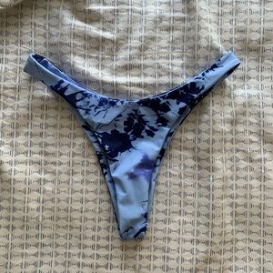 Blue Tie Dye Bikini Bottoms